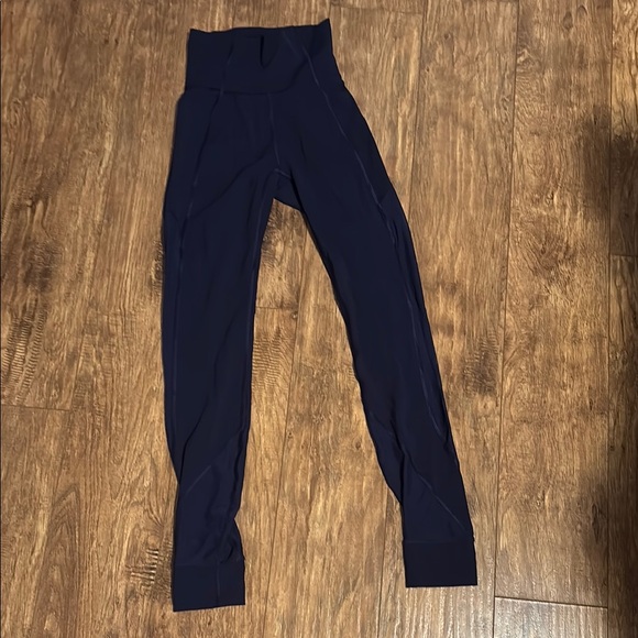 Pants - Navy High-Waisted Leggings